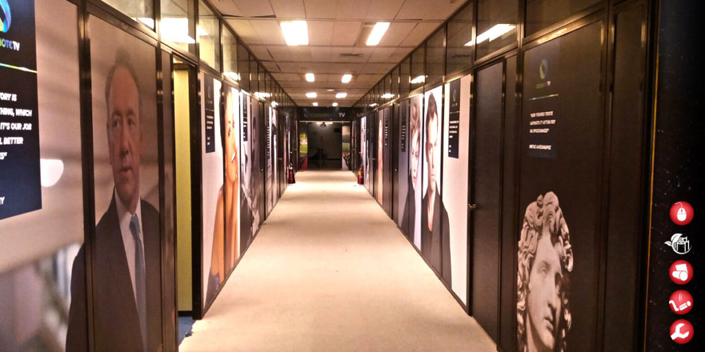 Διακόσμηση εσωτερικoού χώρου γραφεία COSMOTE