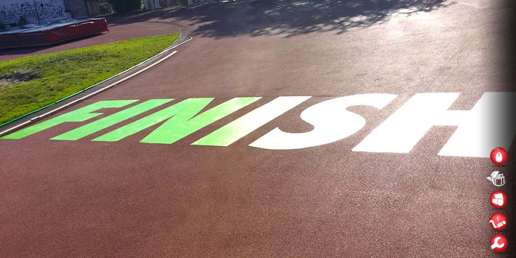 ειδική κατασκευή floor graphic nike